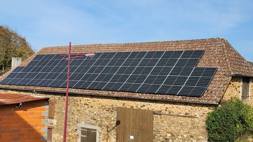 Panneaux photovoltaïques sur l'atelier municipal